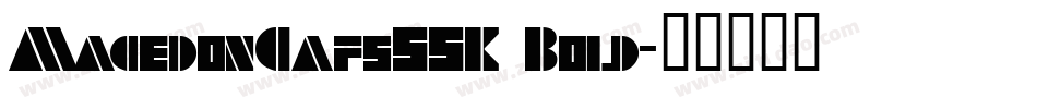 MacedonCapsSSK Bold字体转换